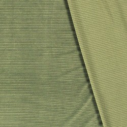 Ribfluweel Jersey Stof Amandelgroen met grote ribbels van 4,5 mm | Wolf Stoffen