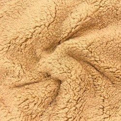 Teddy Bont Stof Kleur Camel | Wolf Stoffen