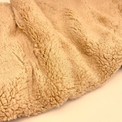 Teddy Bont Stof Kleur Camel | Wolf Stoffen