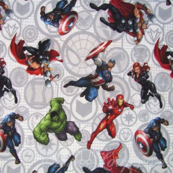 Stof Marvel Avengers Superhelden in actie | Wolf Stoffen