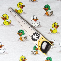 French Terry Stof Kleine Eendjes | Wolf Stoffen