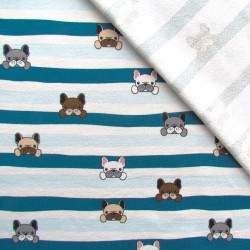 French Terry Stof Bulldog | Wolf Stoffen