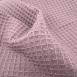 Honingraat Stof kleur Pastel Lavendel  | Wolf Stoffen