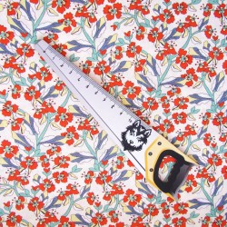 Katoenen Liberty Stof Veldbloemen Bohemien | Wolf Stoffen