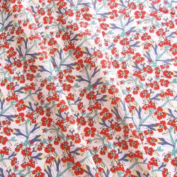 Katoenen Liberty Stof Veldbloemen Bohemien | Wolf Stoffen