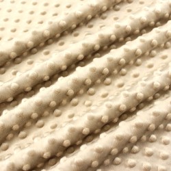 Minky Stof Kleur Zand | Wolf Stoffen