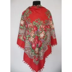 Russische roze sjaal  rood