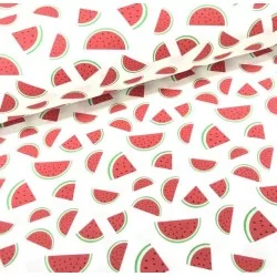 Watermeloen katoenen stof | Wolf Stoffen