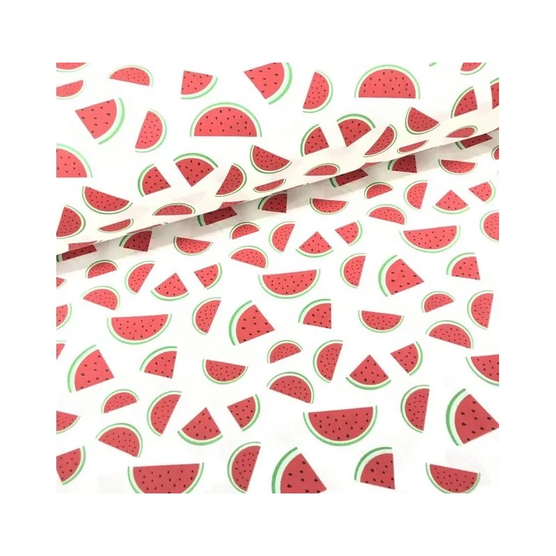 Watermeloen katoenen stof | Wolf Stoffen