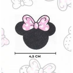 Minnie-Mickey-Mouse Stof Roze Strikje Klein Hoofdje | Wolf Stoffen