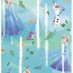 Katoenen Stof Frozen 2 Elsa en Olaf Disney | Wolf Stoffen