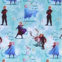 Stof Frozen Elsa Anna en Kristoff Disney | Wolf Stoffen