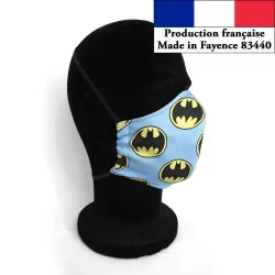Maskerbescherming barrière Batman ontwerp herbruikbare modieuze afnor | Wolf Stoffen