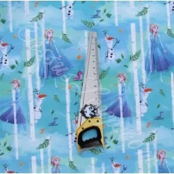 Katoenen Stof Frozen 2 Elsa en Olaf Disney | Wolf Stoffen
