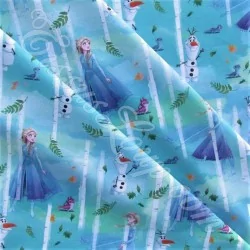 Katoenen Stof Frozen 2 Elsa en Olaf Disney | Wolf Stoffen