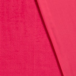 Fuchsia Ribfluweel Stof met 4,5 mm brede ribben | Wolf Stoffen