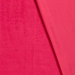 Fuchsia Ribfluweel Stof met 4,5 mm brede ribben | Wolf Stoffen