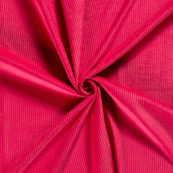 Fuchsia Ribfluweel Stof met 4,5 mm brede ribben | Wolf Stoffen