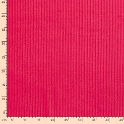 Fuchsia Ribfluweel Stof met 4,5 mm brede ribben | Wolf Stoffen