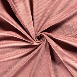 Stretch Fluweel Corduroy Stof Ballerina Roze brede ribbels 4,5 mm | Wolf Stoffen