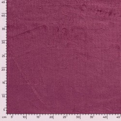 Stretch Fluweel Corduroy Stof Mauve brede ribbels 4,5 mm | Wolf Stoffen