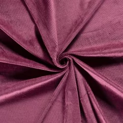 Stretch Fluweel Corduroy Stof Mauve brede ribbels 4,5 mm | Wolf Stoffen