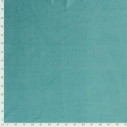 Katoenen Jersey Fluweel Stof Turquoise | Wolf Stoffen