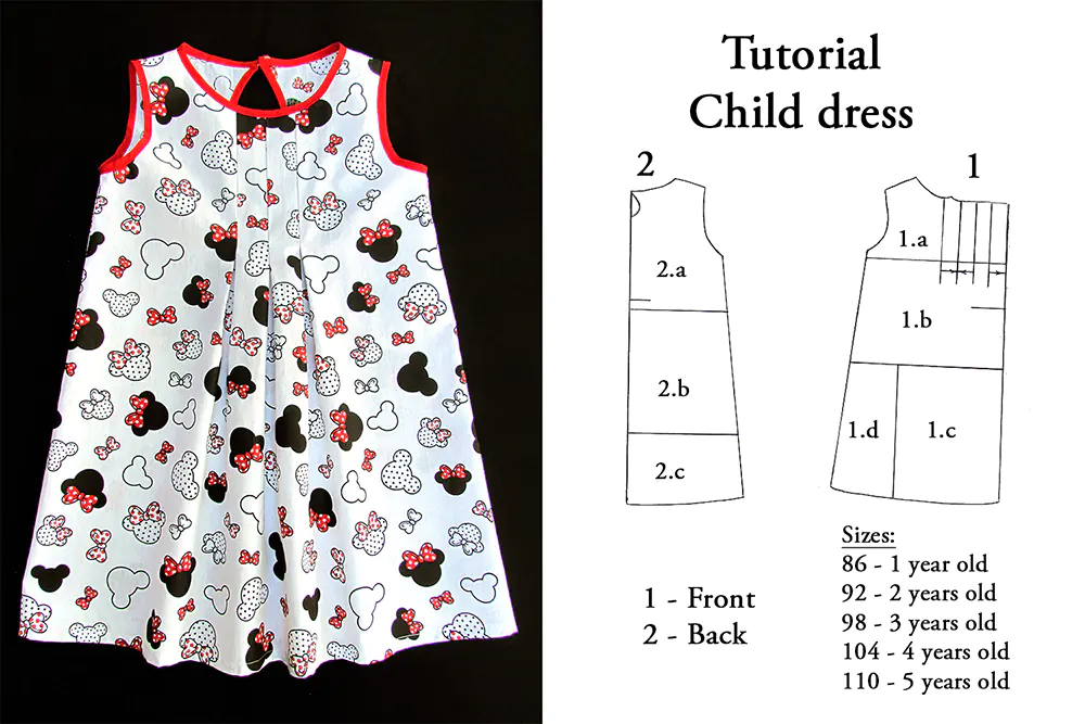 Minnie Mouse Disney-tutorial over het maken van jurken