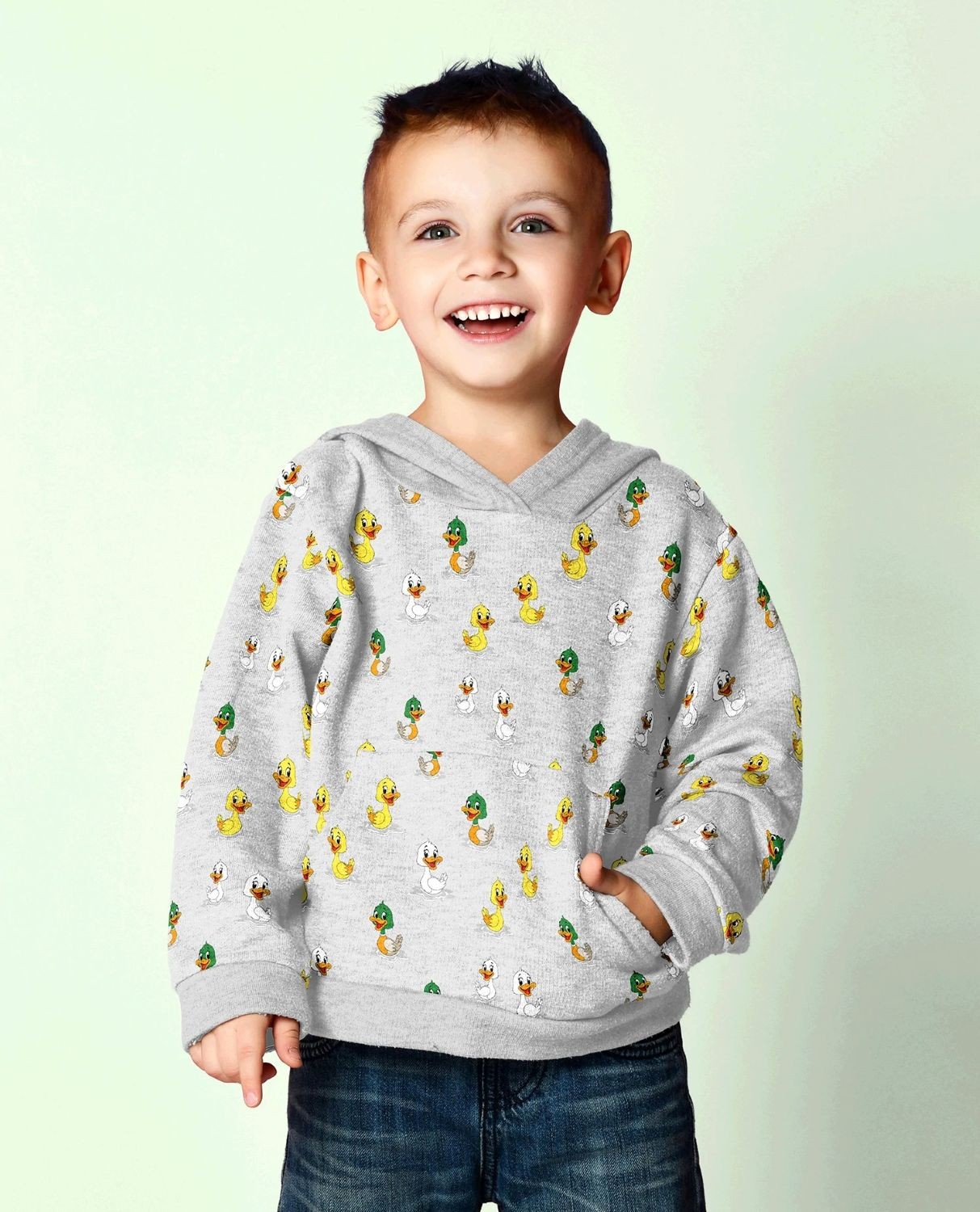 French Terry Stof Kleine Eendjes — 4