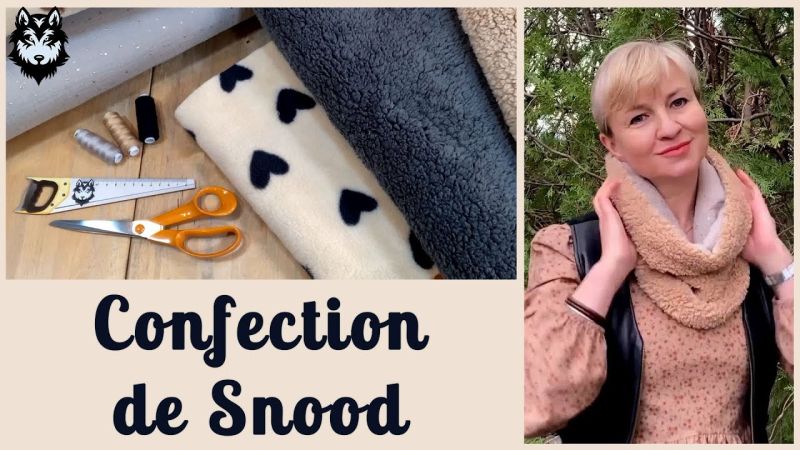 Omkeerbare snood naaien