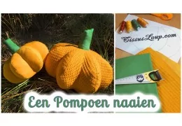 Handleiding voor het naaien van een Halloween pompoen knuffel